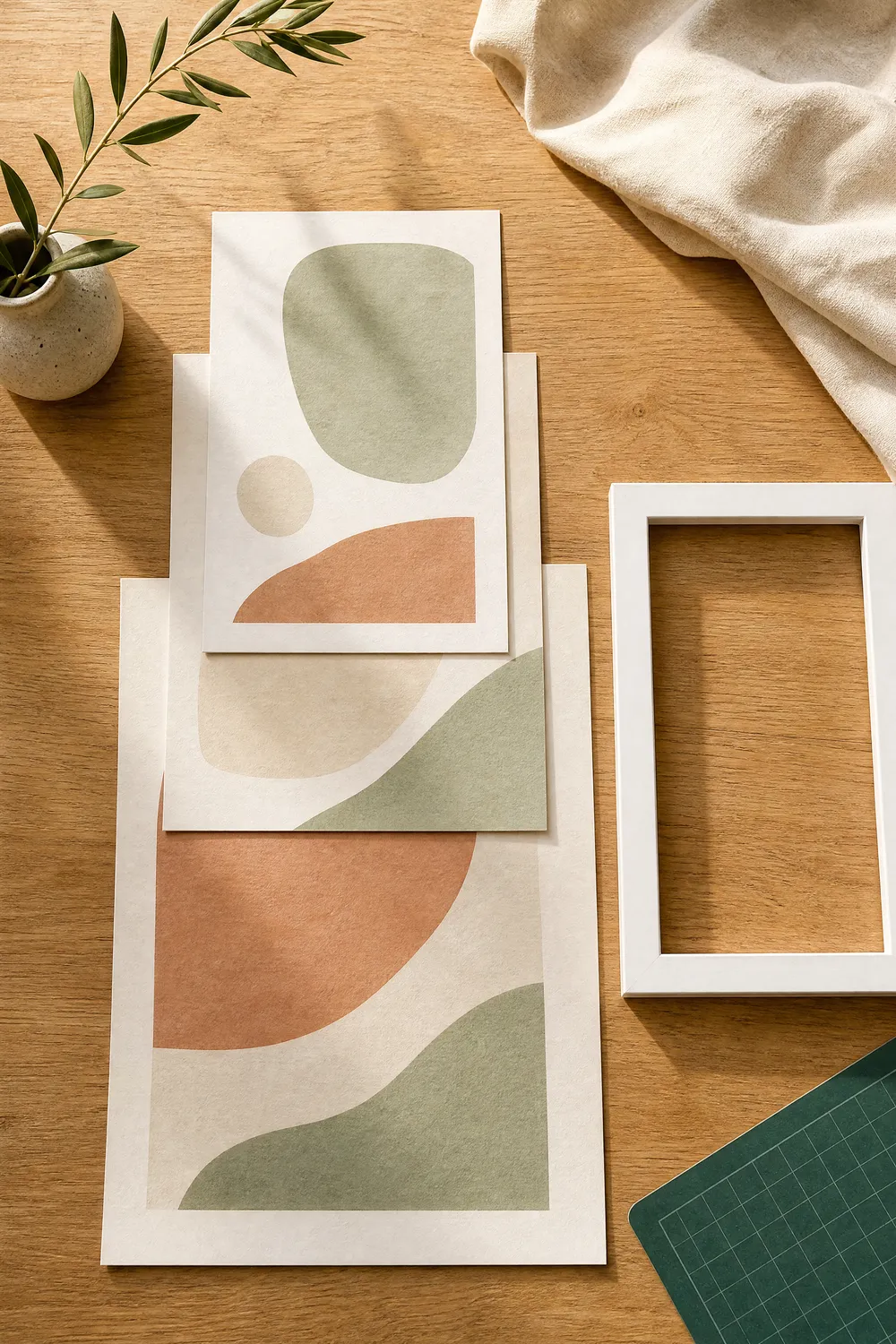 Pinterest pin 2 for this guide: AI-generated styled interior photo with the title text overlaid and the printablewalls.com wordmark